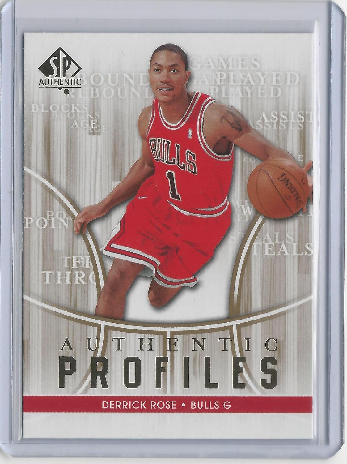 Amazon 2008 09 SP Authentic Profiles AP 46 Derrick Rose Rookie 