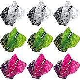 RED DRAGON Yin Yang Double Sided Dart Flights 3 Sets Per Pack (9 Dart Flights in Total)