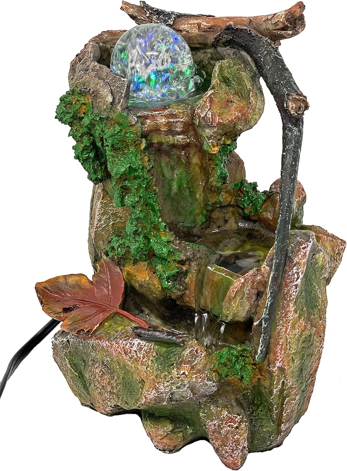 ImagiWonder Tabletop Fountain Indoor Fountain Natures Waterfall in Moss Rocks: Home & Kitchen