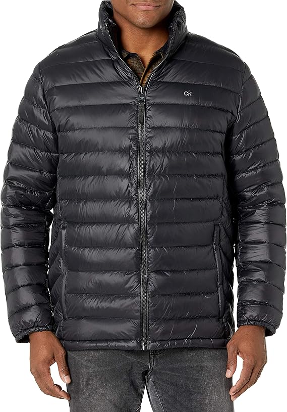Calvin Klein Men's Lightweight Water Resistant Packable Down Puffer