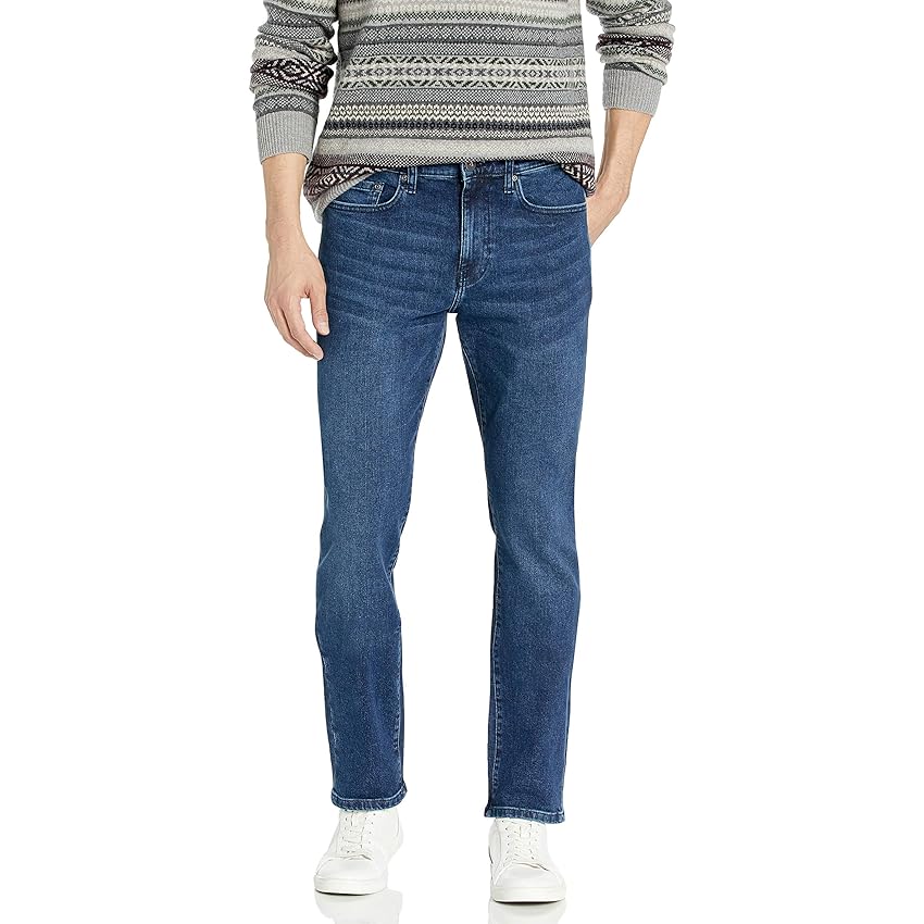 Amazon Essentials Jeans Slim Fit Elasticizzati Comodi, Taglio Dritto