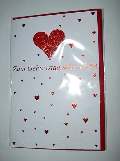 Compleanno Biglietto Di Auguri Buon Compleanno Tutto Amore Biglietto Con Busta Rosso Amazon It Cancelleria E Prodotti Per Ufficio