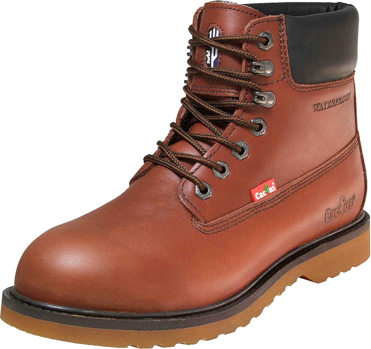 WP6118 Brown Water-Proof Work Boots 