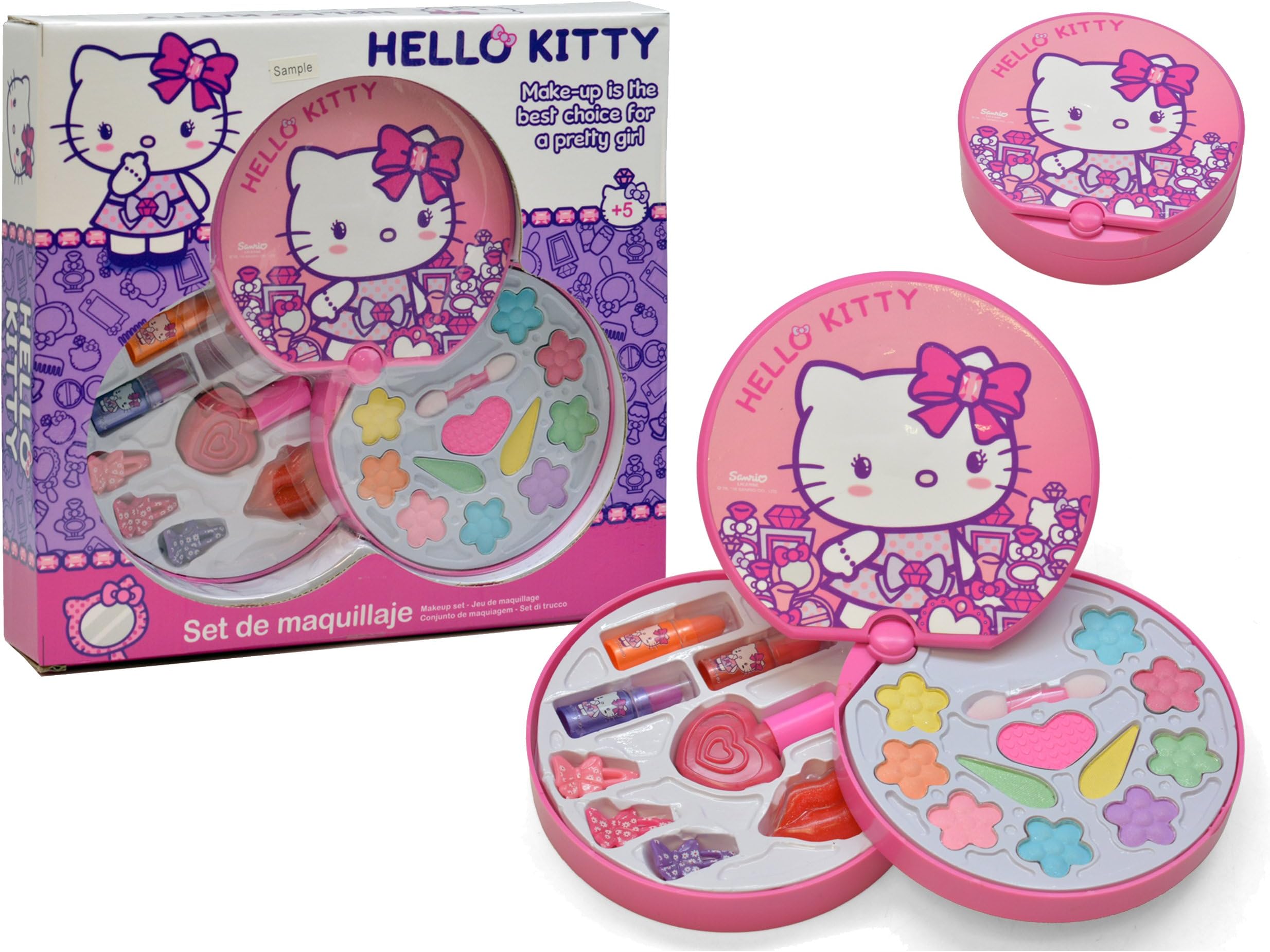 Falca Hello Kitty Circular Cosmetic Kit, Multi-Colour (M-42861
