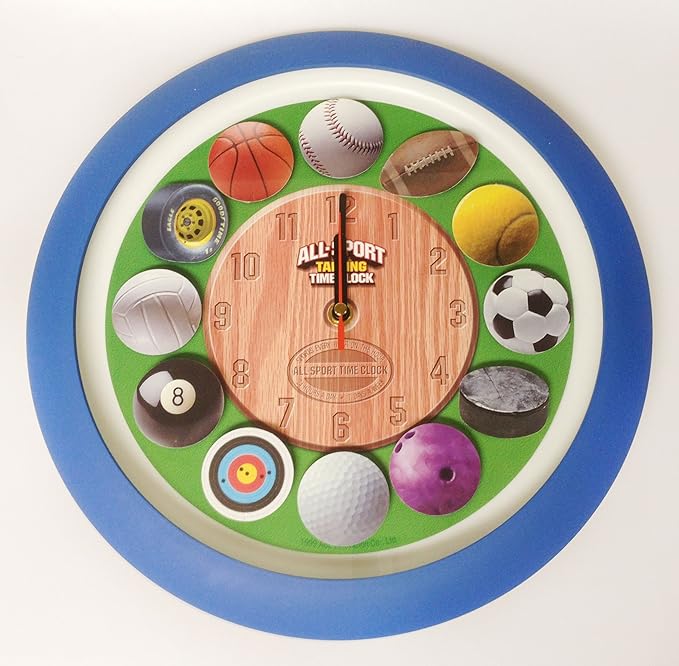 AllSport Talking Wall Clock Home & Kitchen