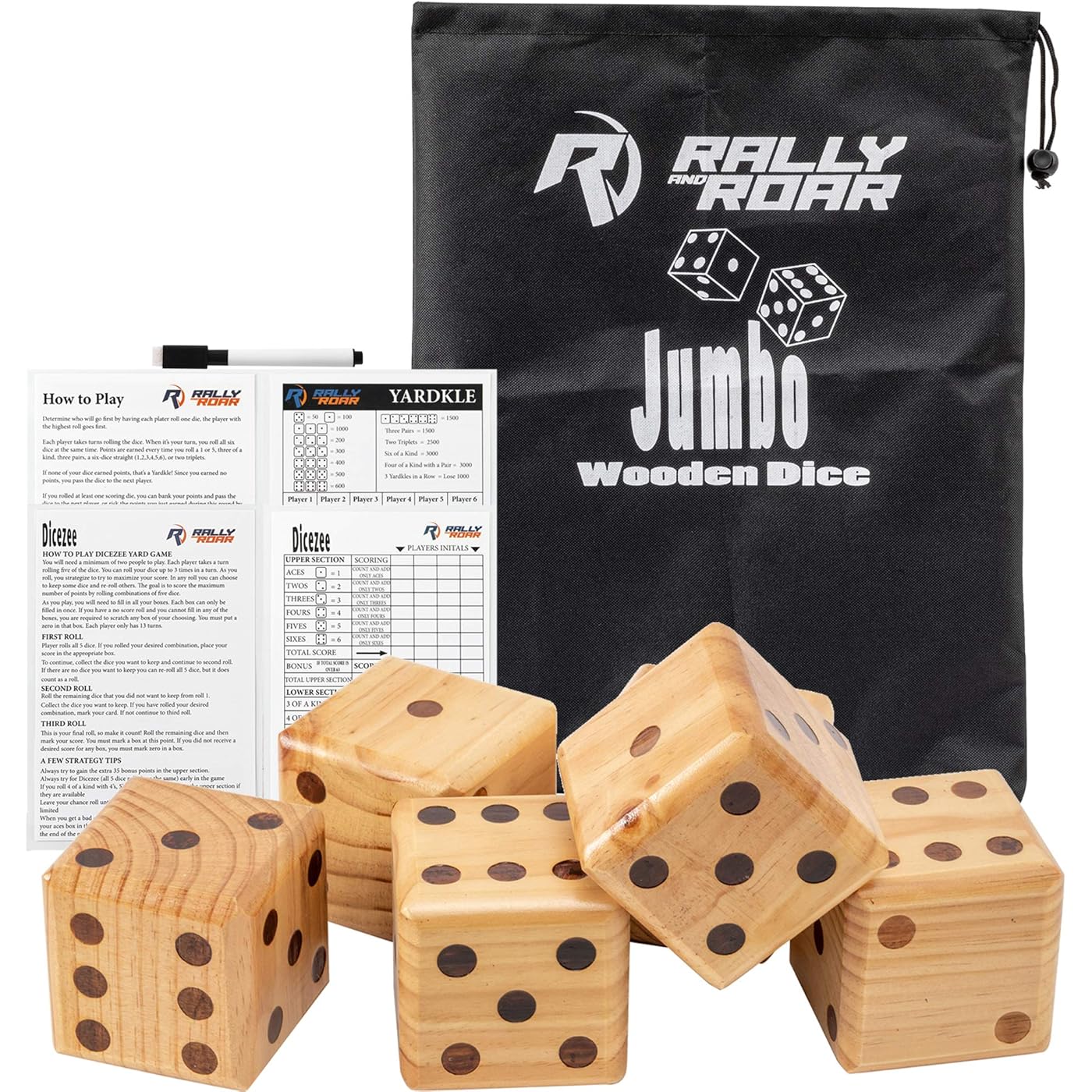 $6/mo - Finance Giant Dice Game Set for Adults, Kids, Families - Outdoor  Wooden Dice Games Sets - Fun, Interactive Clean Family Games - Clean, Interactive  Activities for Outside, Lawn, Bars, Backyards |