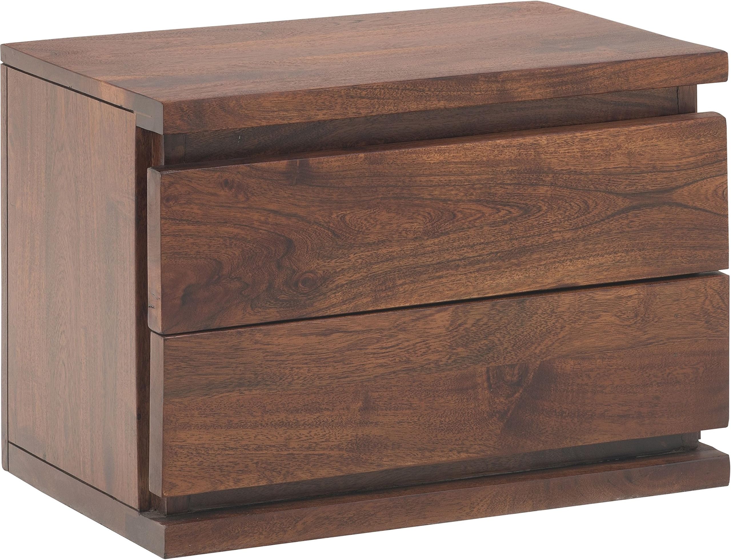 The Jaipur Living Verona Solid Wood Bed Side Cabinet (Honey Finish, Brown)