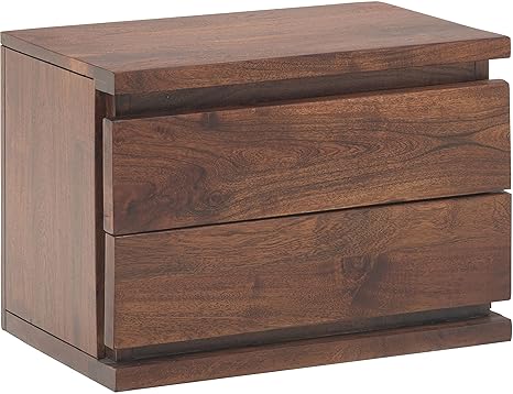 The Jaipur Living Verona Solid Wood Bed Side Cabinet Honey Finish