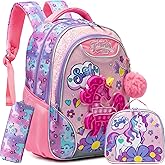 Backpack for Girls Elementary Preschool Kids Lunch Box for School