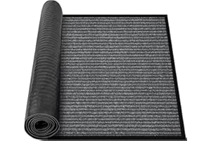 MYFAMIREA Commercial Floor Mat 3' x 5' Extra Large Front Door Industrial Rug Heavy Duty Brush Step Entrance Mat Weather Utili