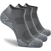 CWVLC Unisex Cushioned Compression Athletic Ankle Socks Multipack