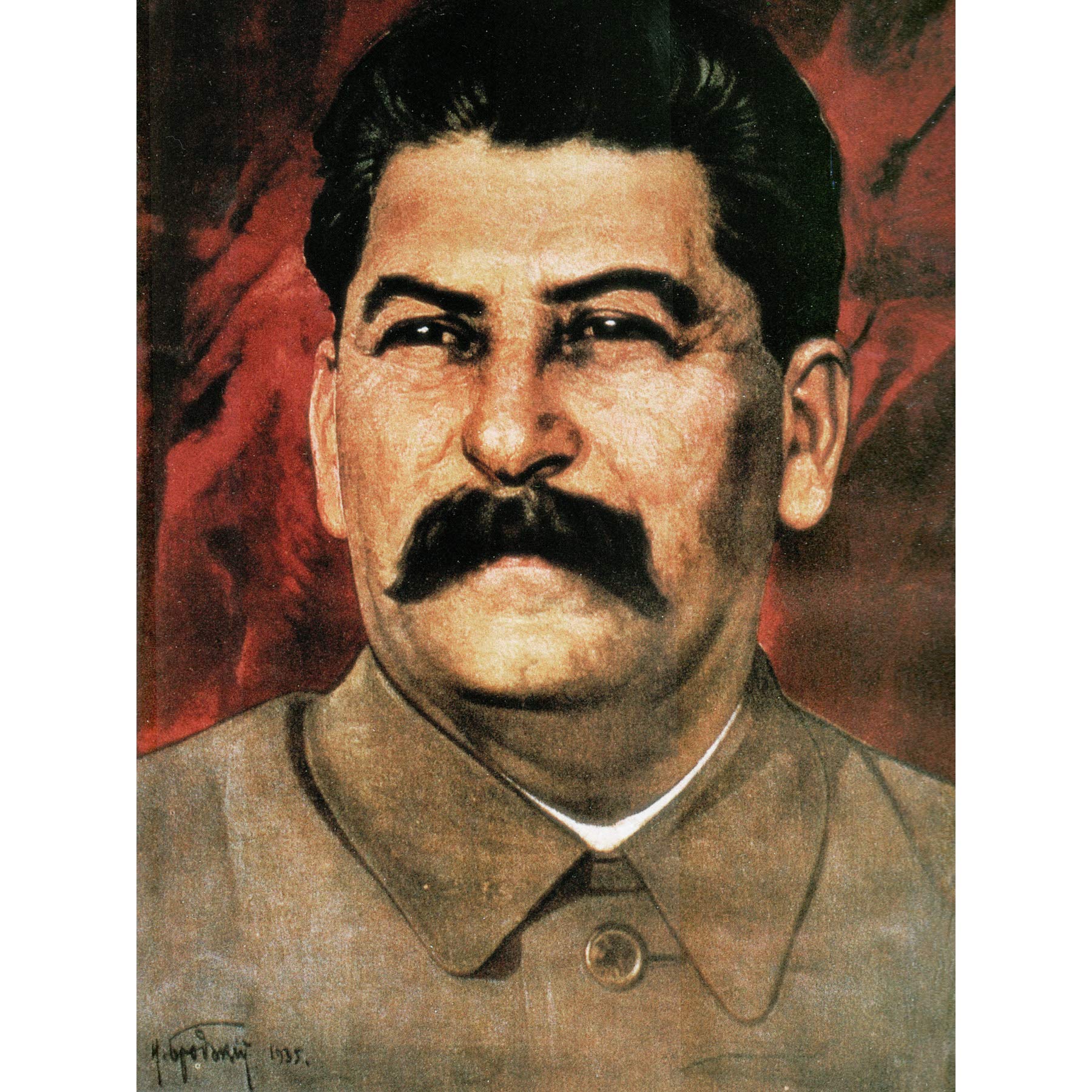 Brodsky Portrait Communist Joseph Stalin Painting Large Wall Art Poster Print Thick Paper 18X24 Inch