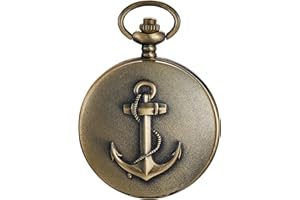 Dentily Vintage Octopus Hollow Quartz Pocket Watch Steampunk Black Pocket Watch with Necklace Chain