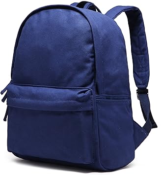 plain blue backpack