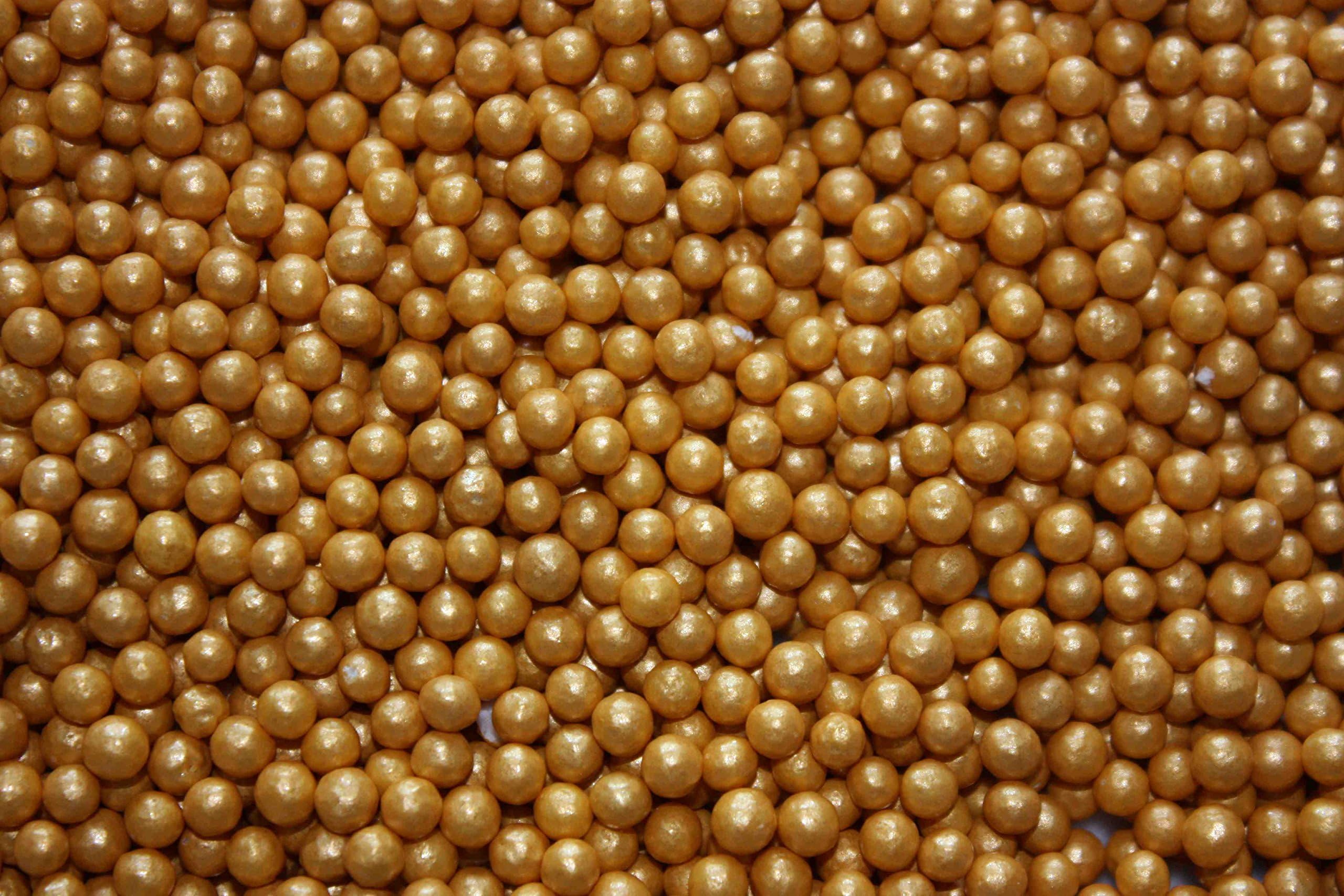 Gold Pearls, Edible (100g)