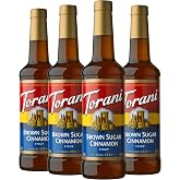 Torani Brown Sugar Cinnamon Flavored Drink Syrup, 25.4 fl oz, 4 Pack