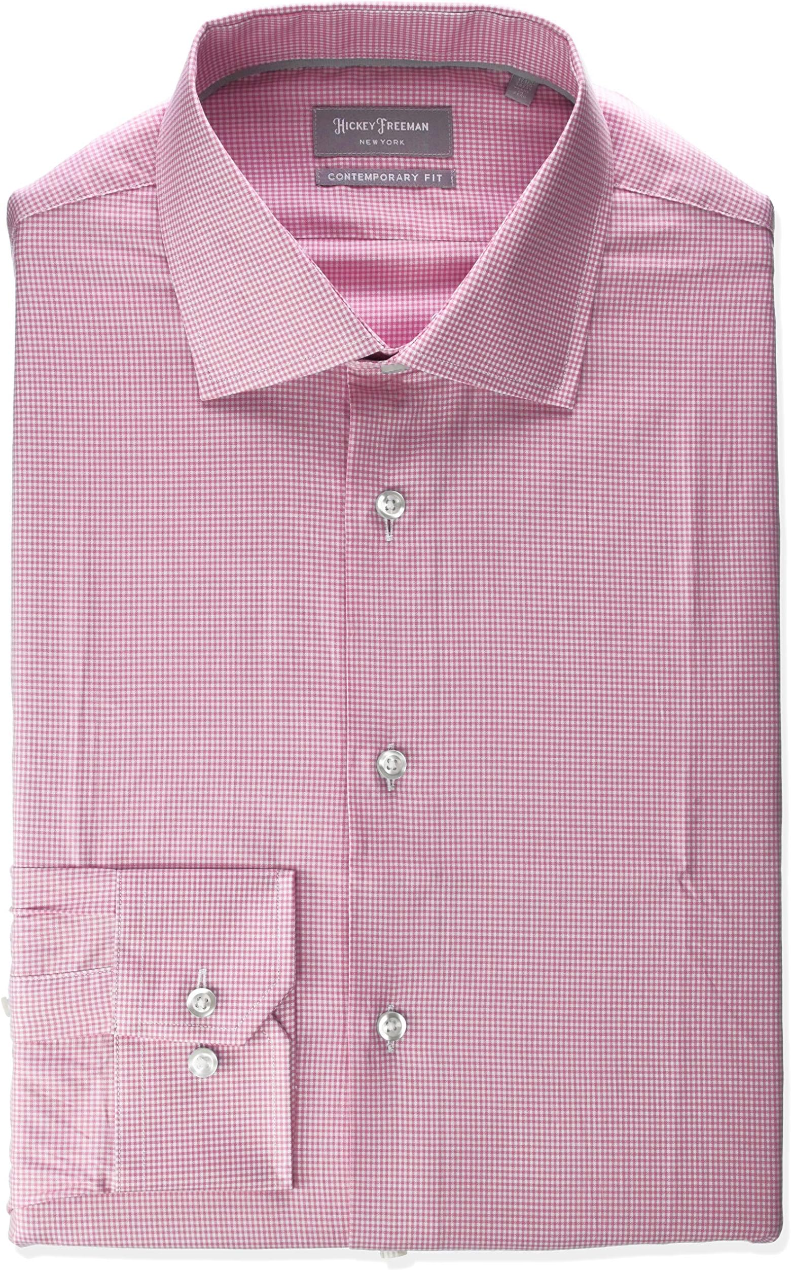 Hickey Freeman Men's Contemporary Fitted Long Sleeve Dress Shirt