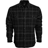 Vortex Men's Timber Rush Flannel Shirts - Mechanical Stretch, Moisture Wicking, Underarm Gusset