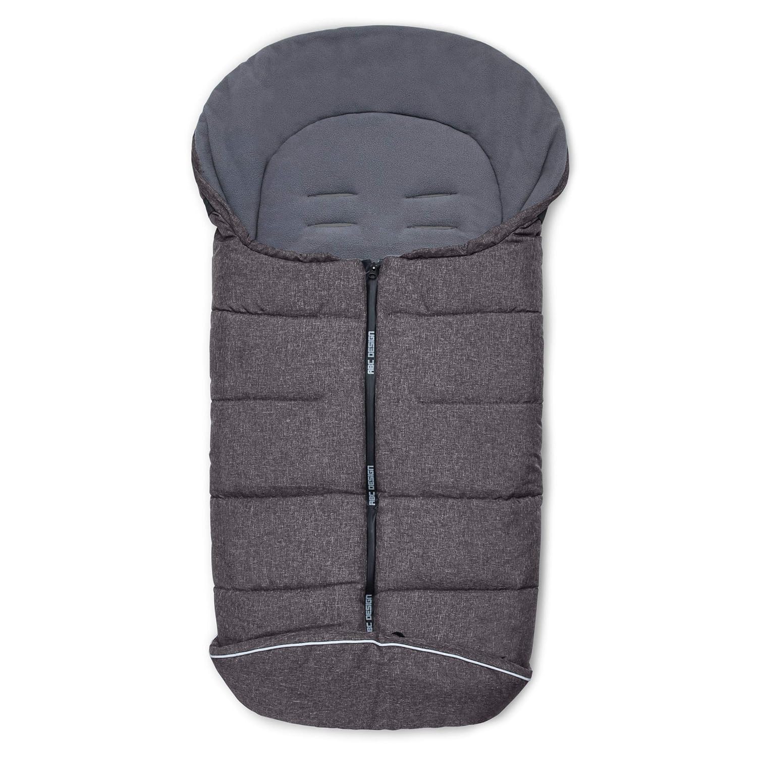 ABC Design Winter Fußsack/Kinder Fußsack Kinderwagen &amp; Buggy/Baby Fußsack mit Anti-Rutschschutz &amp; warme Mumien-Kapuze/Fleece Fusssack waschbar, Design:street