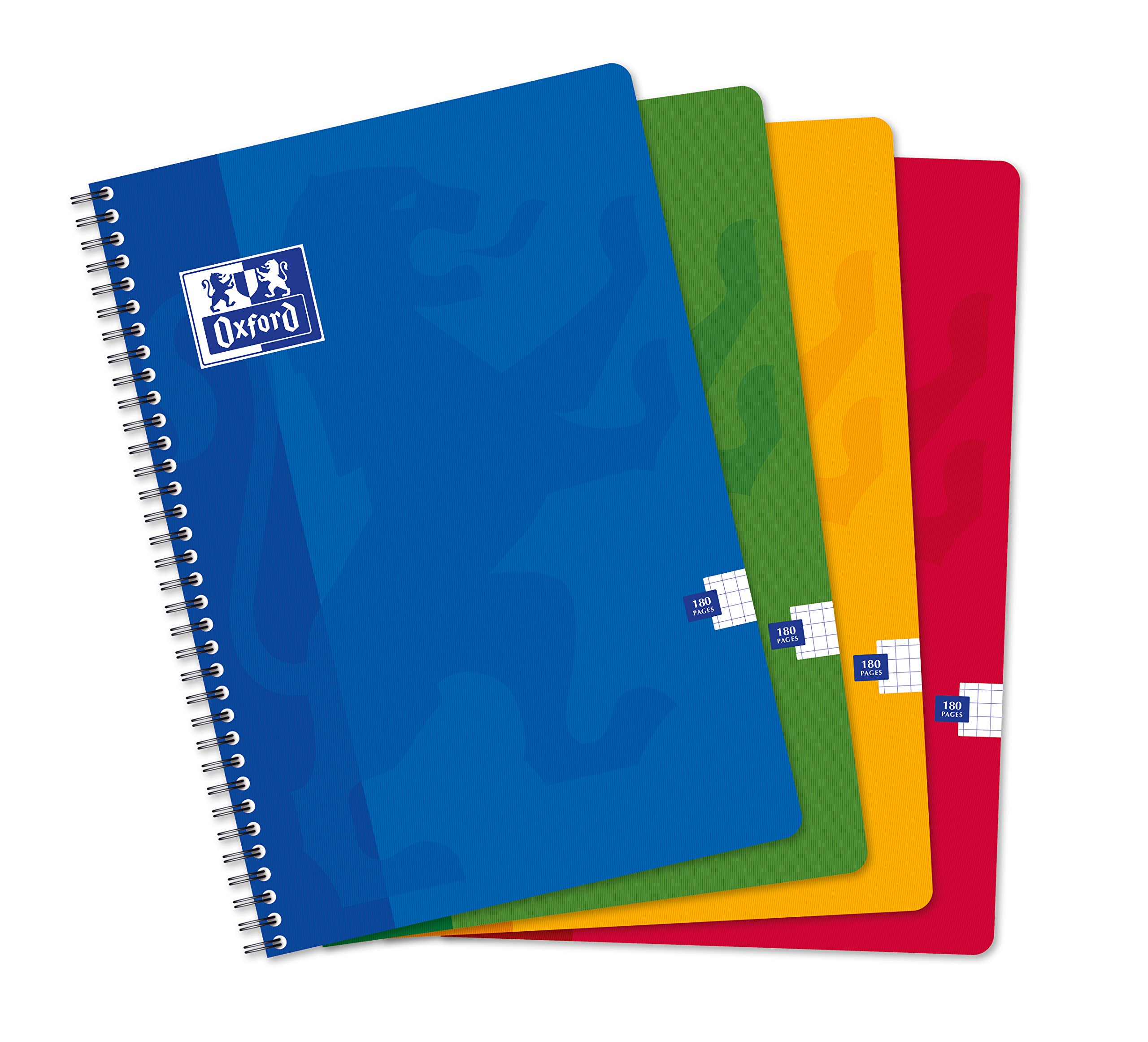 Oxford Office Classique School Notebook Checked 100102988 21 x 29.7 CM 180 Pages Set of 5