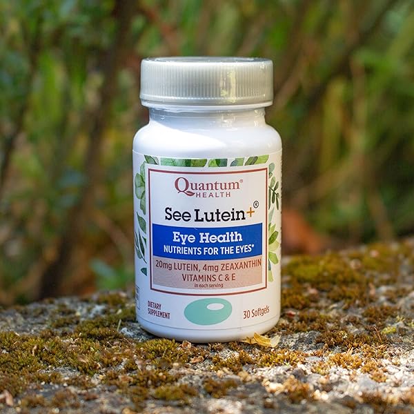 QUANTUM HEALTH SEE LUTEIN+, LUTEIN & ZEAXANTHIN EYE SUPPLEMENT, WITH EYE VITAMINS C AND E, HELPS MAINTAIN OVERALL EYE HEALTH – 30 SOFTGELS, 30-DAY SUPPLY