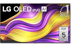 LG 65-Inch Class OLED evo AI 4K G5 Series Smart TV w/Dolby Atmos, Dolby Vision, HDR10, AI Super Upscaling 4K, Filmmaker Mode, Wow Orchestra, Alexa Built-in (OLED65G5WUA, 2025)