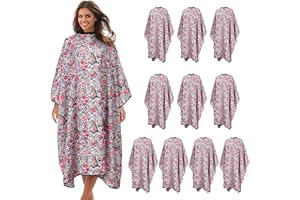 BSFHH Professional Salon Cape Polyester Barber Cape Hair Cut Cape,54”x62” (10 Pack)