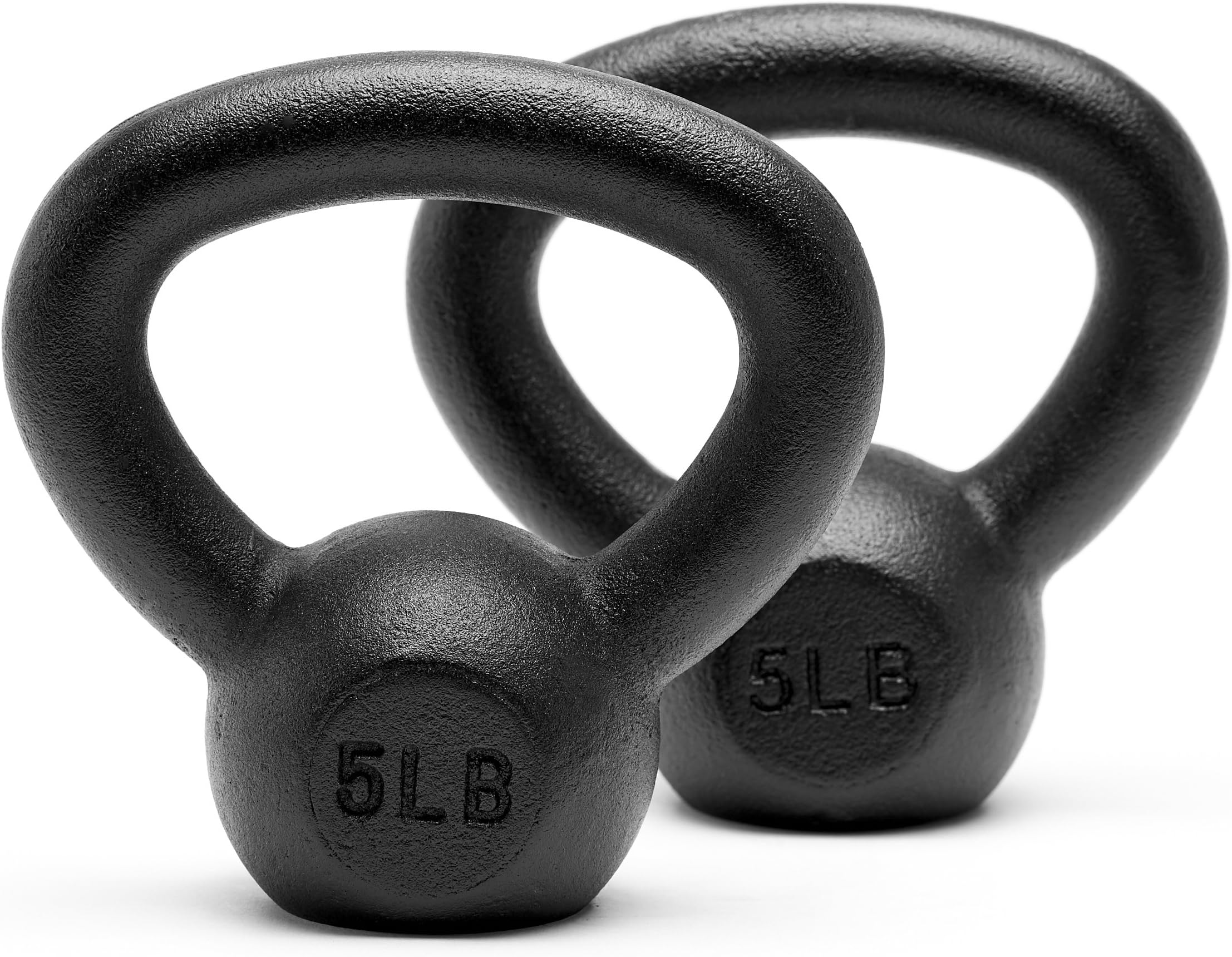 Unipack Powder Coated Solid Cast Iron Kettlebell Weights Set 5, 10 15, 20, 25, 30, 35, 40, 45 lbs All Combination