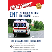 EMT Crash Course with Online Practice Test, 2nd Edition: Get a Passing Score in Less Time (EMT Test Preparation) book cover