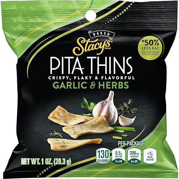 STACY’S PITA THINS VARIETY PACK, NO ARTIFICIAL COLORS OR FLAVORS, 1 OZ (24 COUNT)