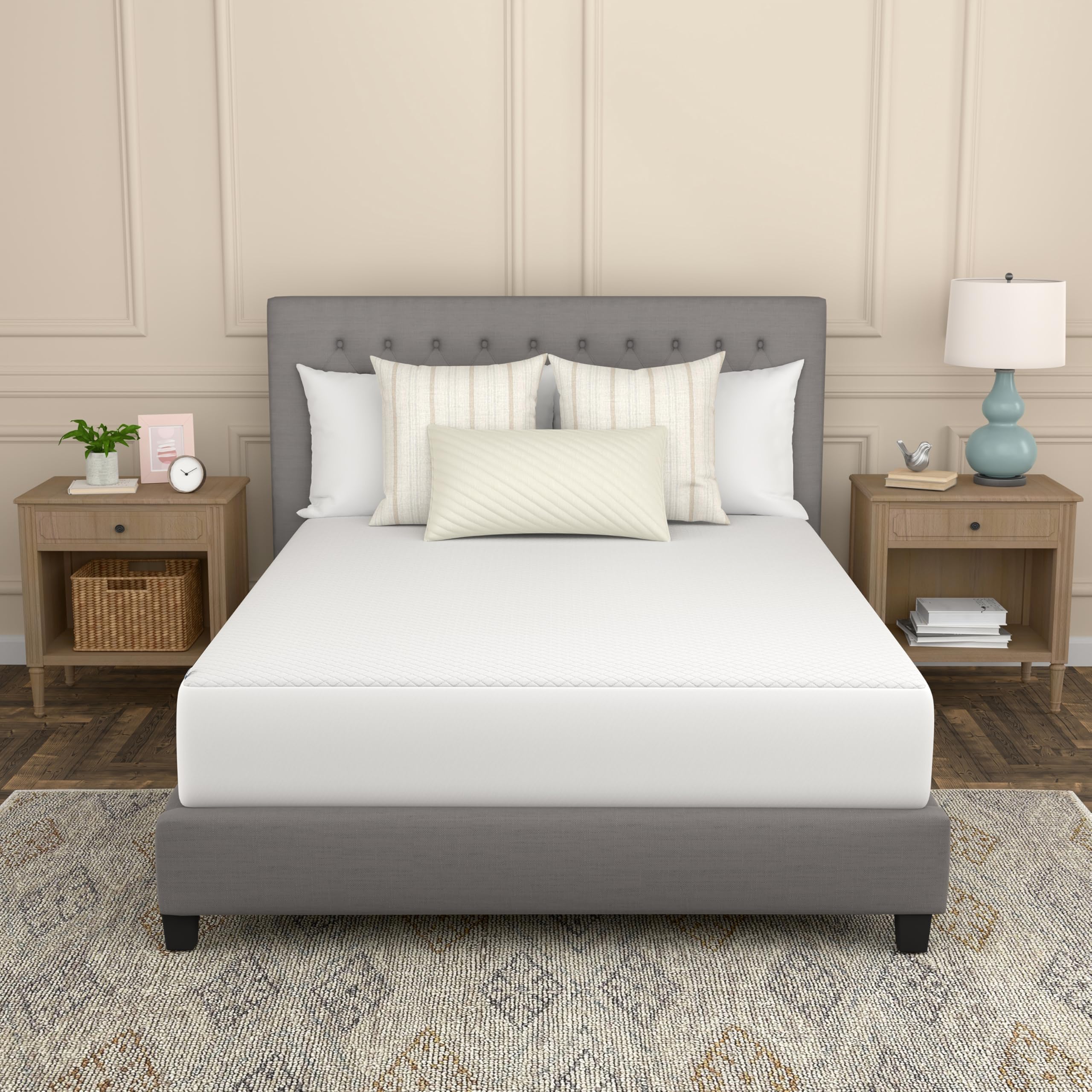 Photo 1 of Sealy Spot and Stain Protection and Release Waterproof Fitted Mattress Protector Queen Size Comfort Soft Knit Top Sidewalls Stretch Fits Mattresses 15 Deep Machine Washable Mattress Cover (White)