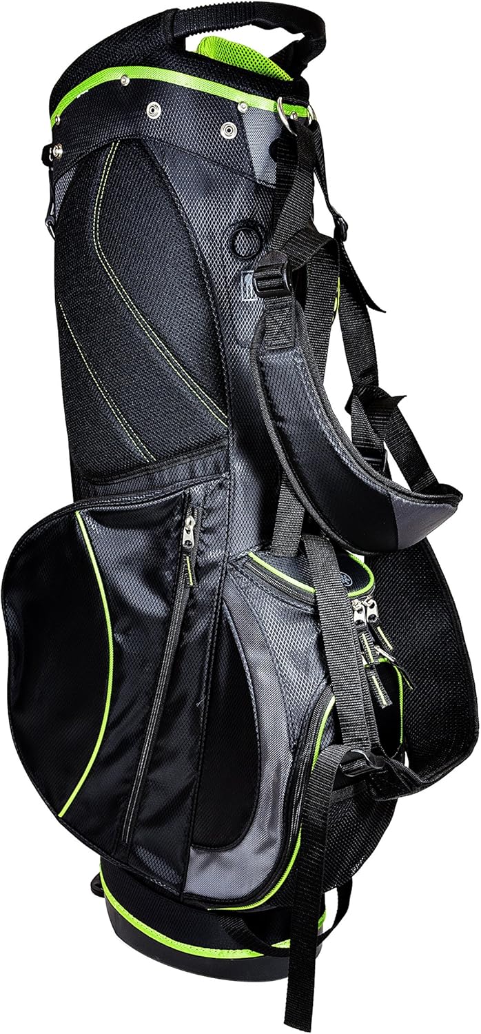 Club Champ Deluxe Stand Golf Bag, Black/Green : Sports & Outdoors