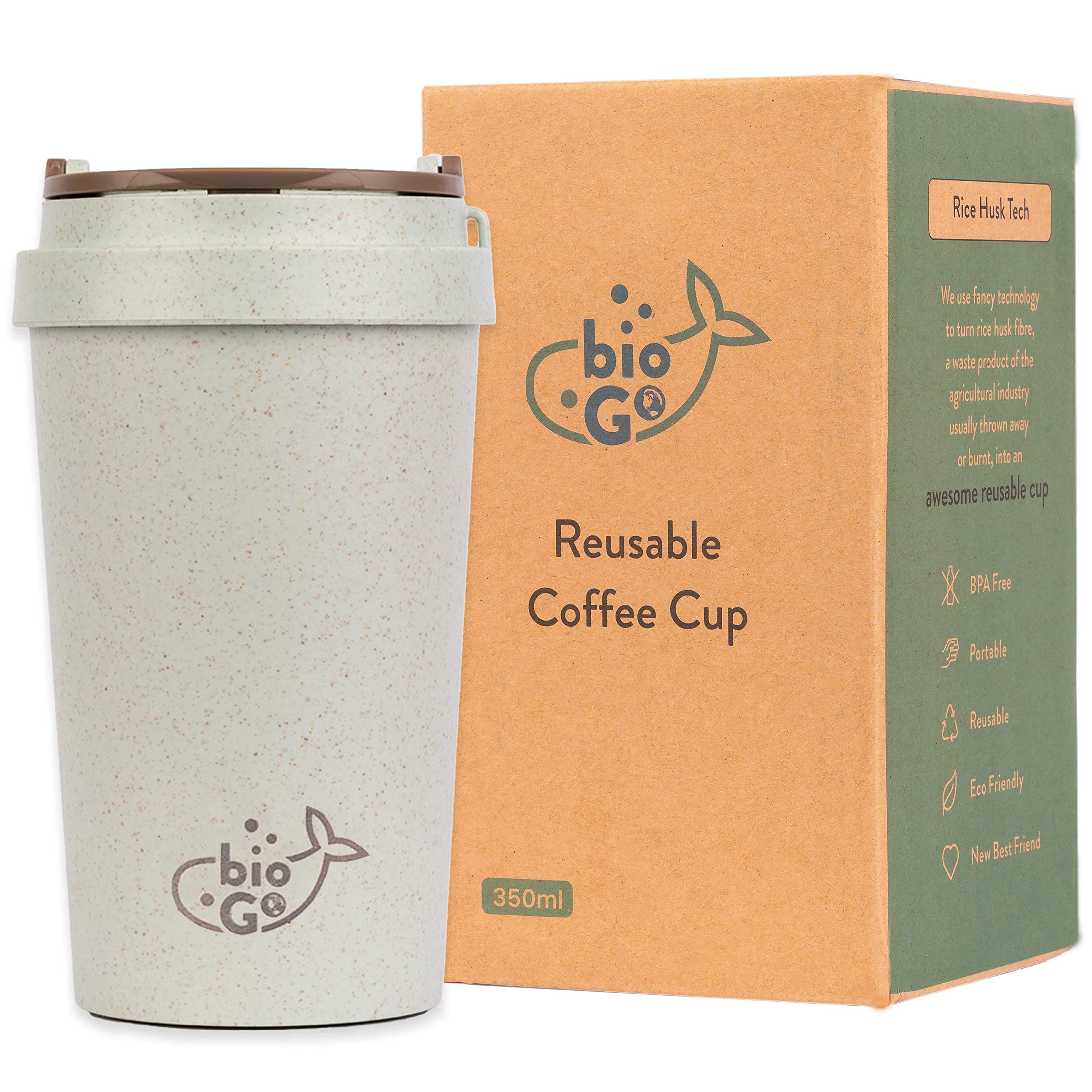 Buy bioGo Cup BPAFree, Double Wall Insulation Reusable Coffee Cups