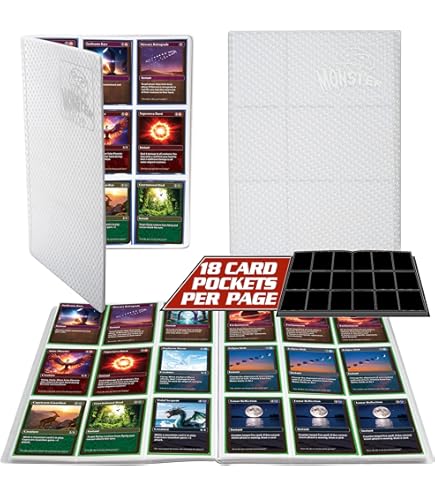 Amazon.com: Monster 9 Pocket Trading Card Album- Matte White