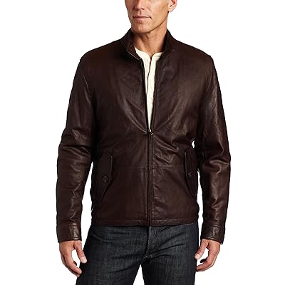 Tommy Hilfiger Men's Leather Jacket with Barracuda Egypt Ubuy