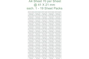 1040 Customised 40.8 x 21mm per Sticker Return Address Labels Self Adhesive Custom Printed Small Stickers