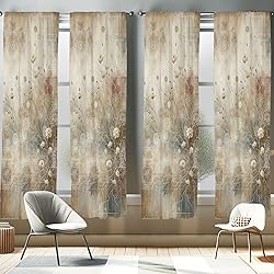 Ambesonne Bohemian Window Curtains Pack of 2, Boho