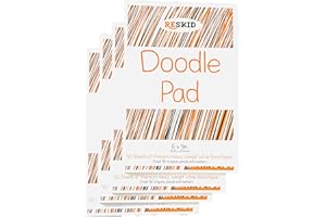 Reskid Drawing Paper Pad (6 x 9 inches) - 50 Sheets, 4-Pack - Coloring Art Pads for Kids, Sketch Pad for Drawing Kids (6x9)
