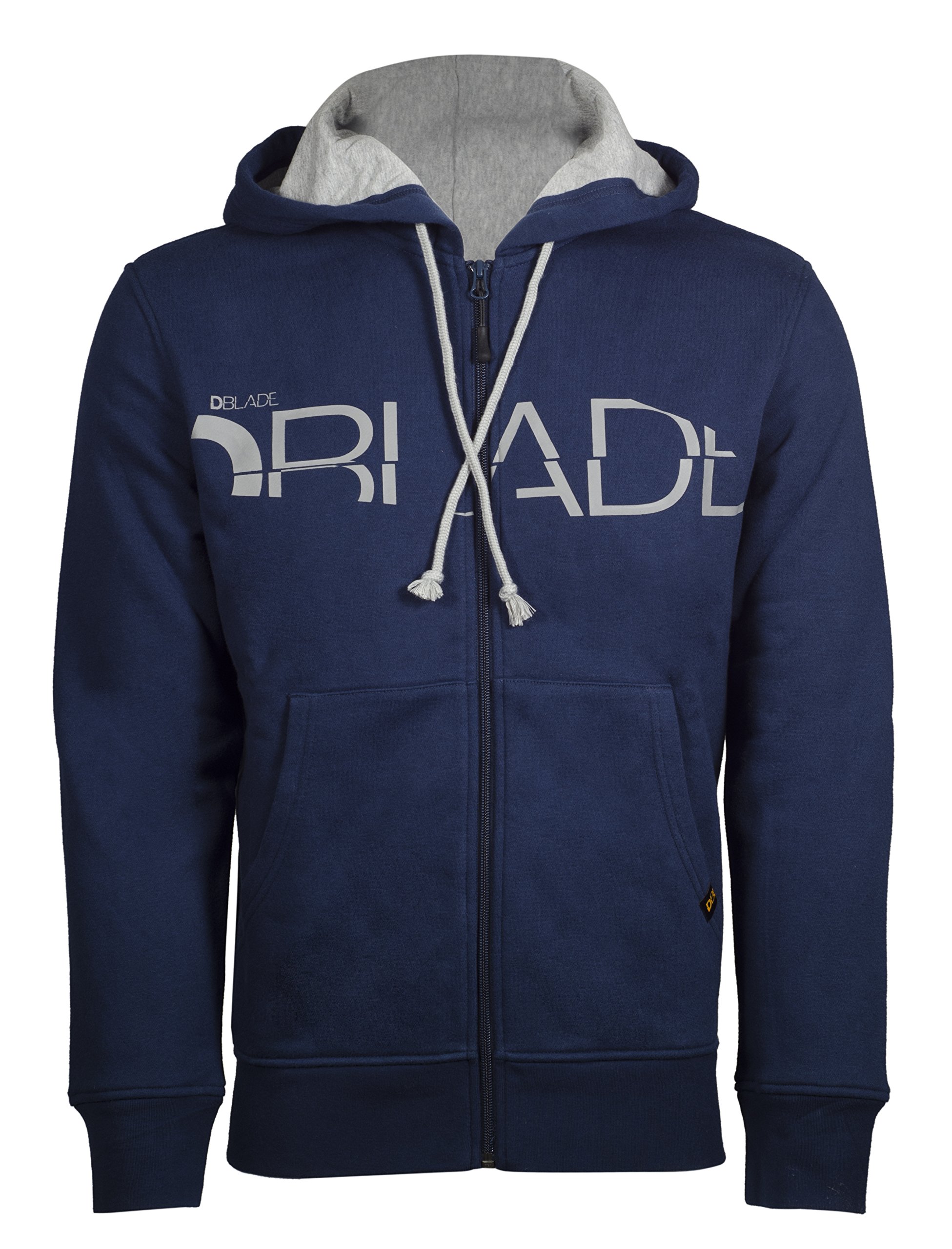 DBlade W230001 8007 10 Size Large Hoody with Full Zip - Navy Blue