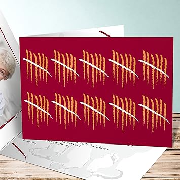 Sendmoments 70ter Geburtstag Einladung Strichliste 70 Foto 55 Karten Horizontale Klappkarte 148x105 Inkl Weisse Umschlage Rot Amazon De Kuche Haushalt