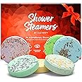 Cleverfy Shower Steamers Aromatherapy - Variety Pack of 6 Shower Bombs with Essential Oils.Self Care and Relaxation Spa Gifts