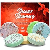 Cleverfy Shower Steamers Aromatherapy - Variety Pack of 6 Shower Bombs with Essential Oils.Self Care and Relaxation Spa Gifts