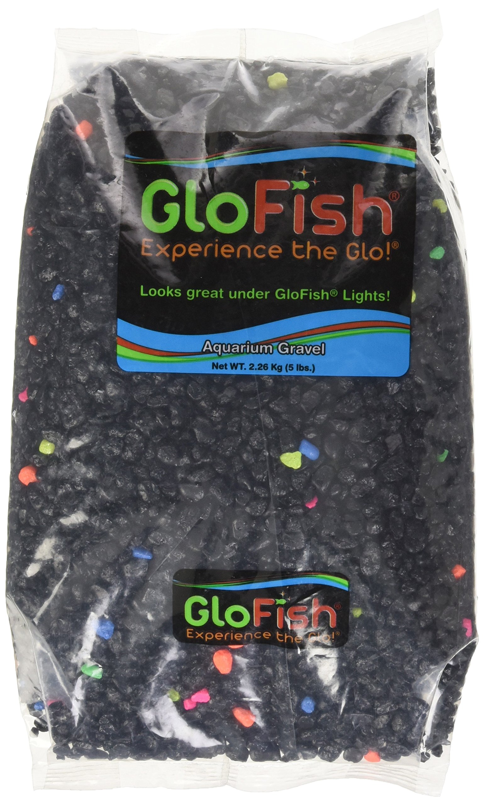 GloFish Aquarium Gravel, Black with White Fluorescent Buy Online in