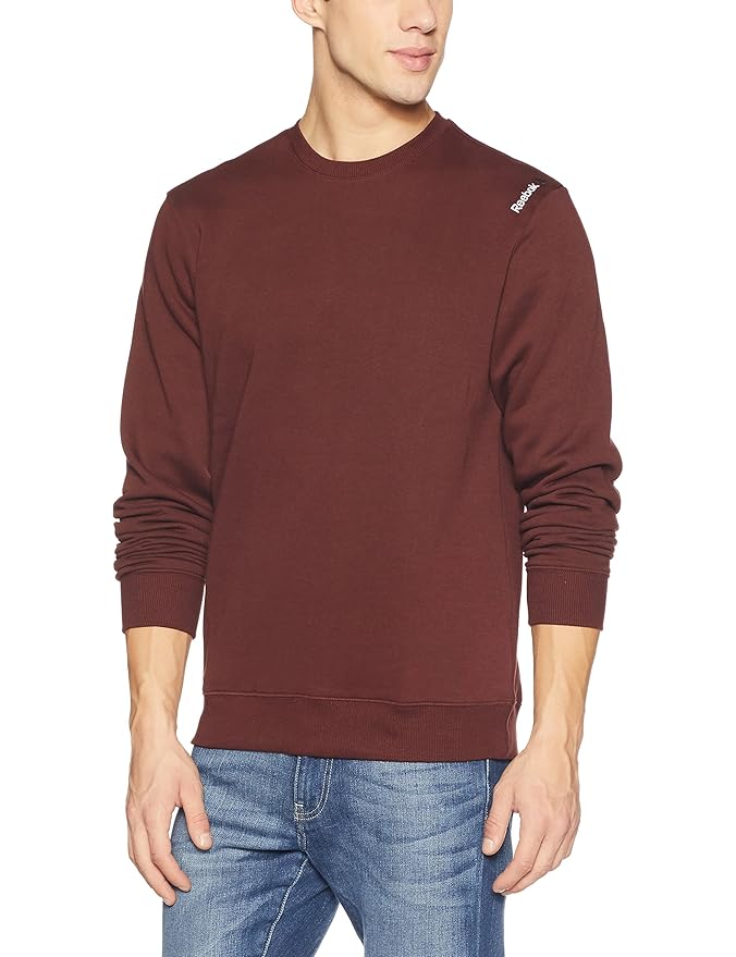 Buy Reebok Men's Cotton Sweatshirt (CD5801_Brnsie_XL) at Amazon.in