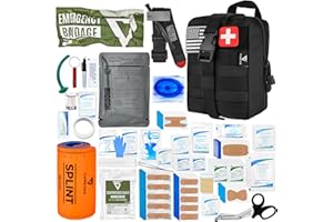 CareTac IFAK Trauma & First Aid Kit with CAT Gen 7 Tourniquet – Military-Grade Tactical Medical Kit Includes Israeli Bandage, Chest Seal, Splint & CPR Mask for Bleed Control, Gunshot Wounds & More