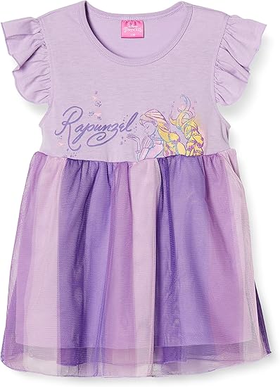 Amazon ディズニー 子供用ワンピース ディズニープリンセス ラプンツェル チュールチュニック 女の子 ワンピース チュニック 通販