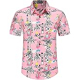 Nosirhoc Christmas Shirts for Men, Mens Christmas Shirt, Christmas Hawaiian Shirt for Men, Santa Shirt, Beach Shirts for Men