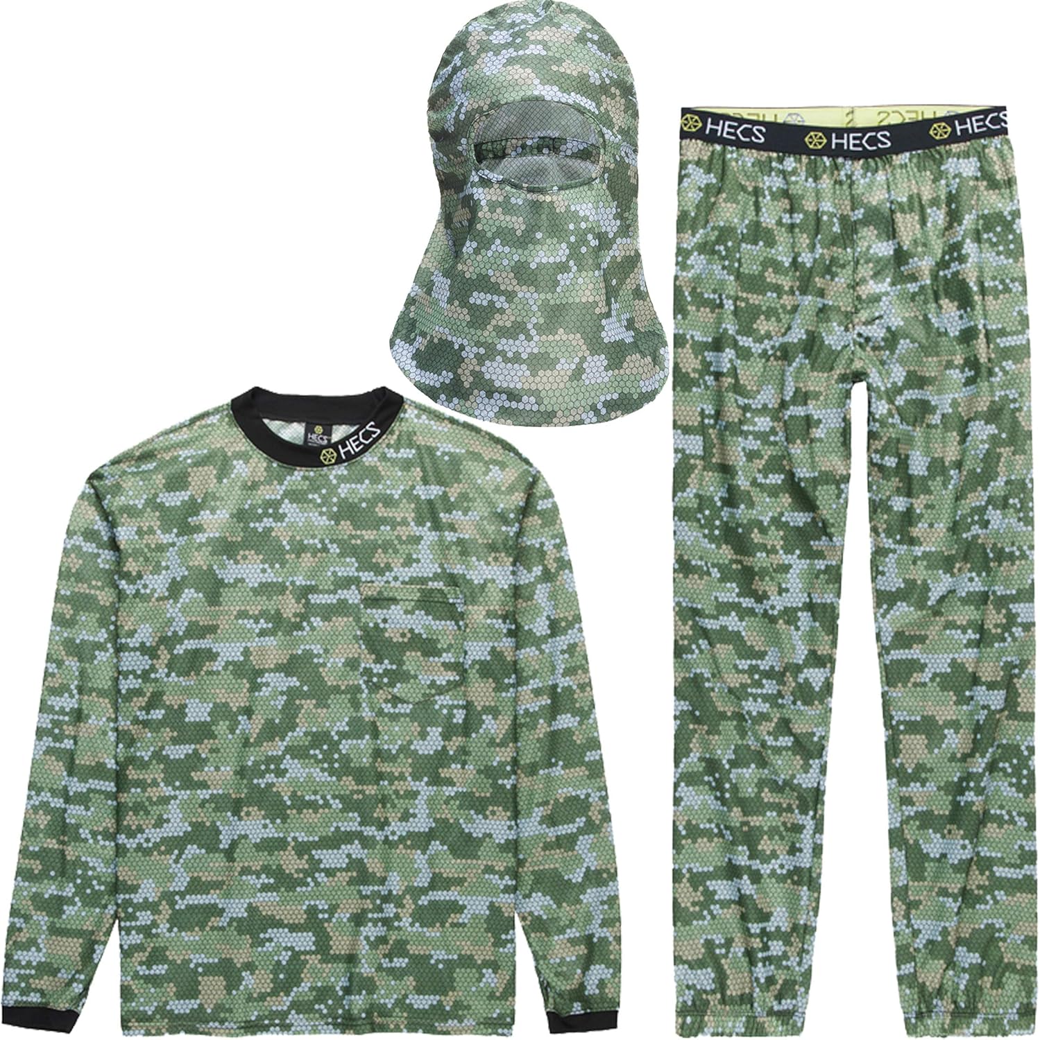 HECS Hunting 3Piece HECStyle Camo Suit Deer and Turkey Hunting Suits for Men and