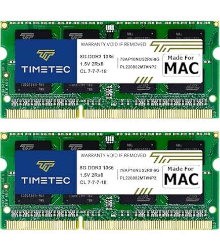 Komputerbay 16GB Dual Channel Kit 2X 8GB 204pin DDR3-1066 SO-DIMM