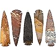 KVK Crystals One 5" Indian Spear Point Arrowhead Agate spearhead Chert Flint New Project Point (1pc)